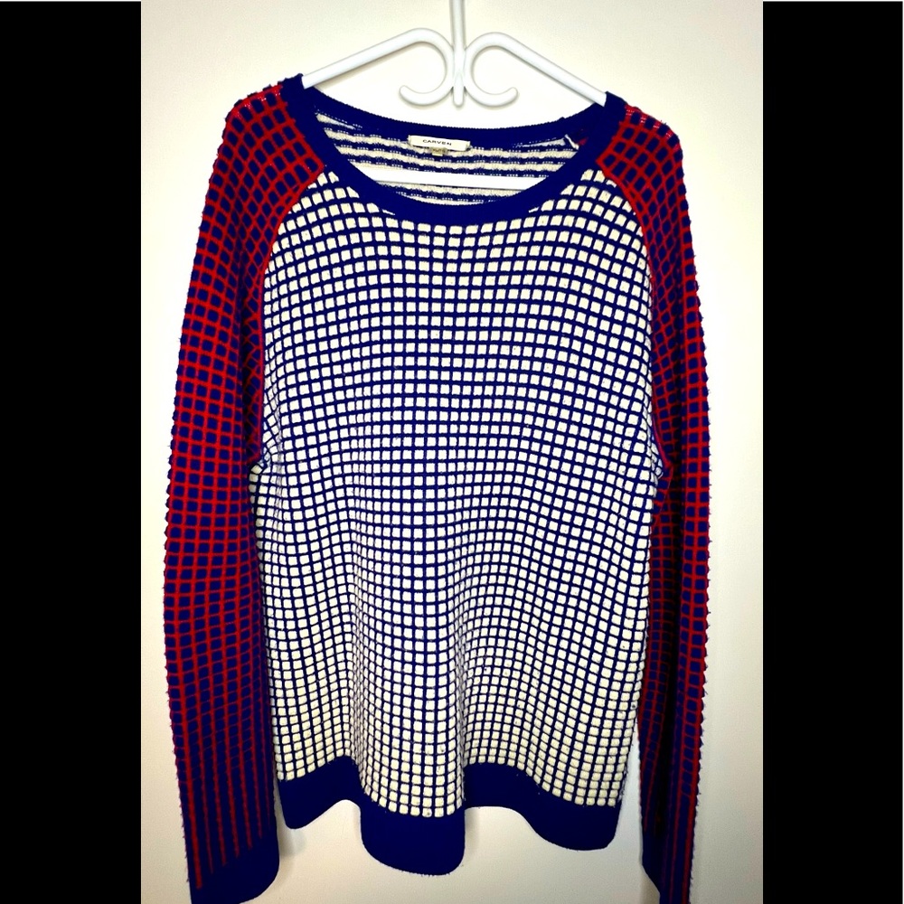 Runway piece by Carven. Very rare sweater. 100% wool.